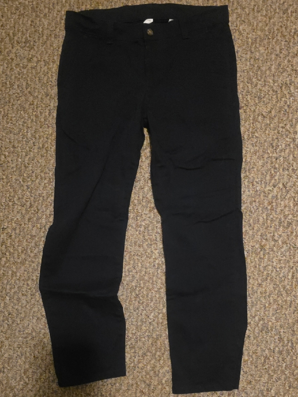 Chaps Black Twill Casual Chino Pants